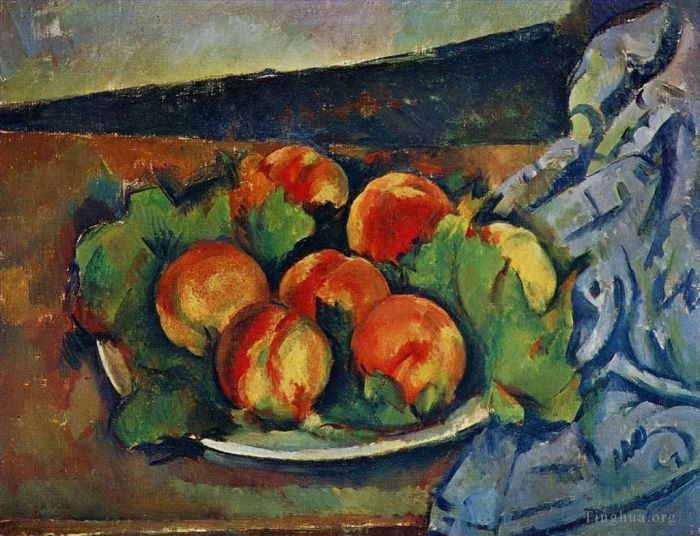 Paul Cezanne Ölgemälde - Gericht mit Pfirsichen