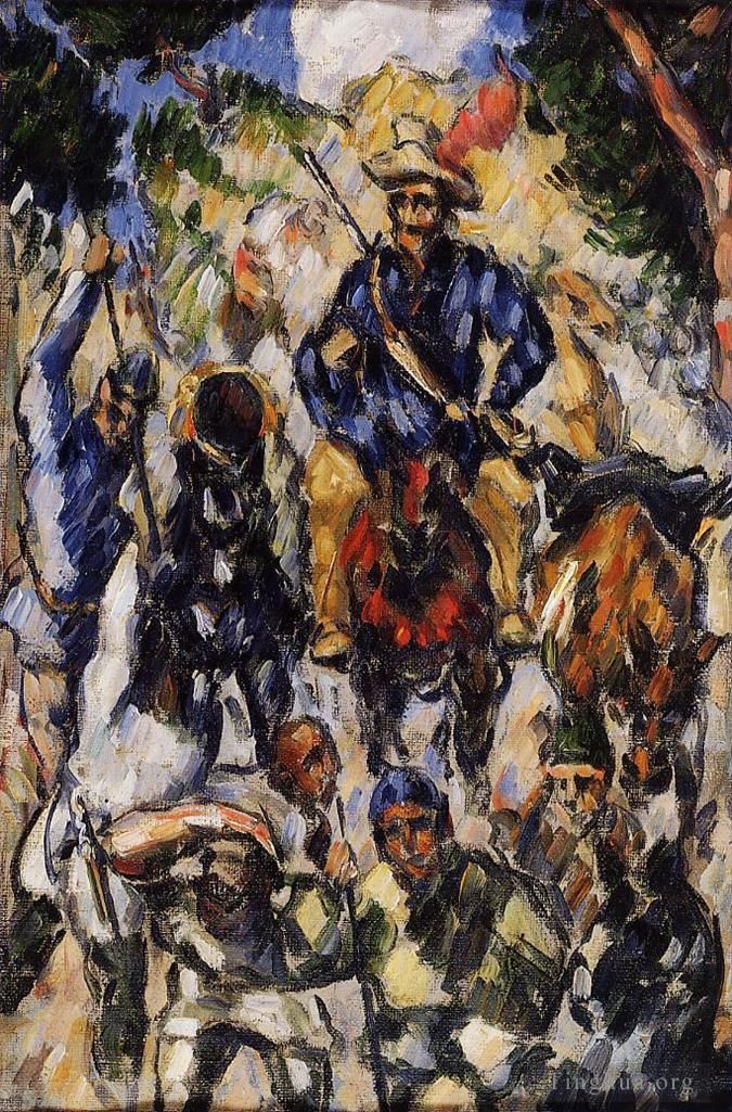 Paul Cezanne Ölgemälde - Don Quijote-Ansicht von hinten