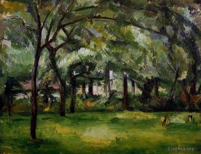 Paul Cezanne Ölgemälde - Bauernhof im Normandie-Sommer