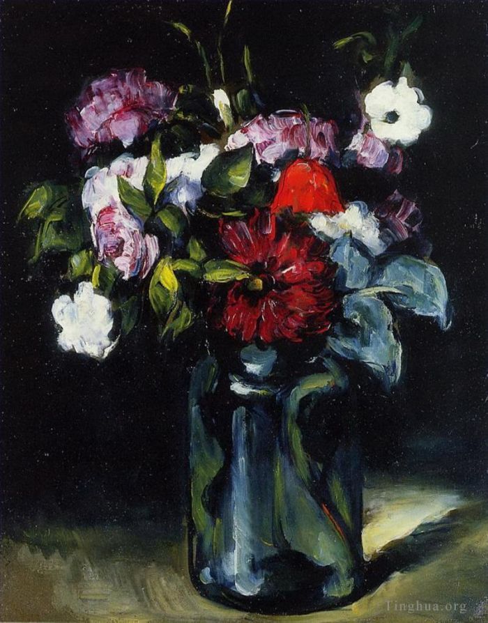 Paul Cezanne Ölgemälde - Blumen in einer Vase 2