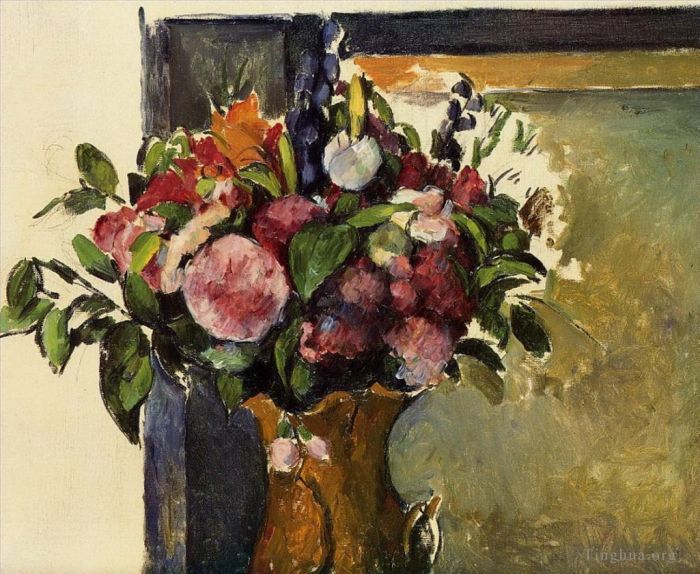 Paul Cezanne Ölgemälde - Blumen in einer Vase