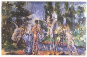 Paul Cezanne Werk - Vier Badegäste