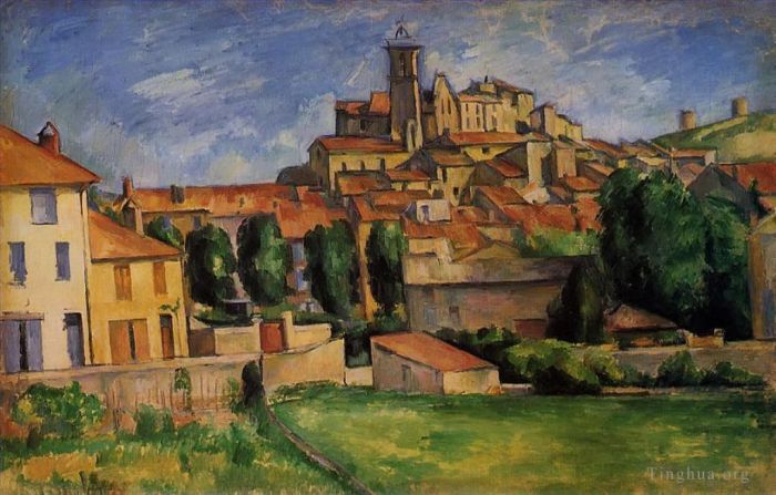 Paul Cezanne Ölgemälde - Horizontale Ansicht von Gardanne