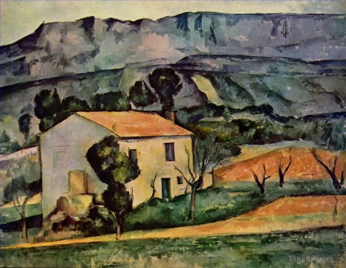 Paul Cezanne Ölgemälde - Häuser in der Provence in der Nähe von Gardanne