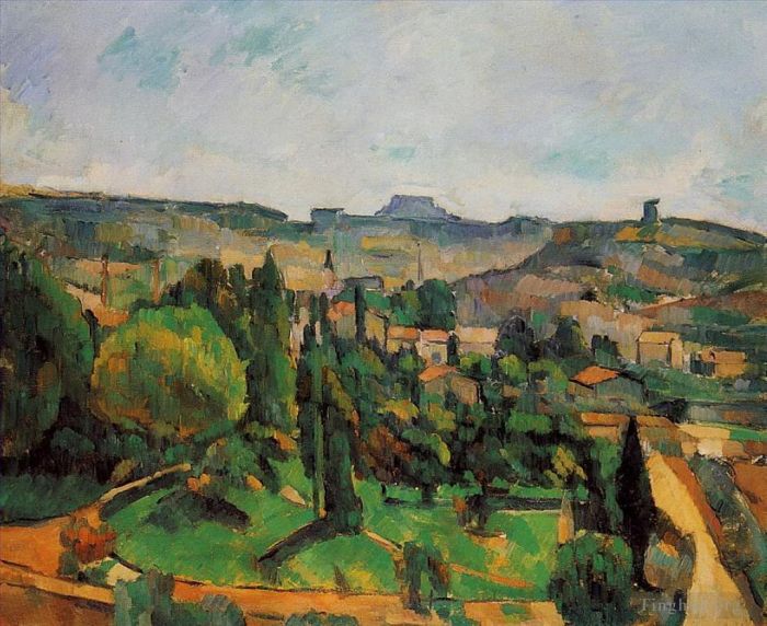 Paul Cezanne Ölgemälde - Ile-de-France-Landschaft