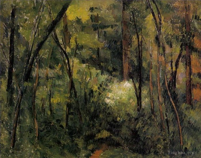 Paul Cezanne Ölgemälde - Im Wald 2