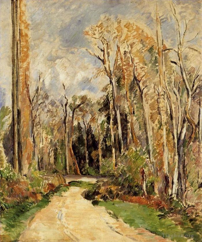 Paul Cezanne Ölgemälde - L Estaque Blick durch die Bäume