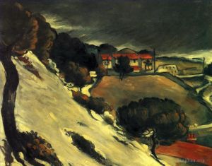 Paul Cezanne Werk - L Estaque unter Schnee