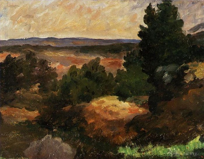 Paul Cezanne Ölgemälde - Landschaft 1867