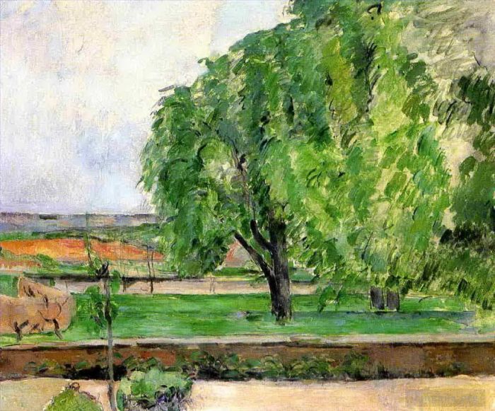 Paul Cezanne Ölgemälde - Landschaft am Jas de Bouffin