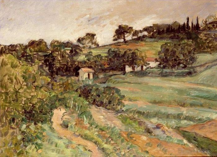 Paul Cezanne Ölgemälde - Landschaft in der Provence