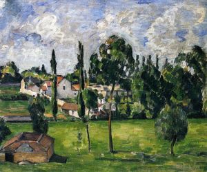 Paul Cezanne Werk - Landschaft mit Wasserlinie