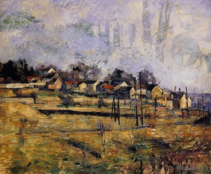 Paul Cezanne Ölgemälde - Landschaft