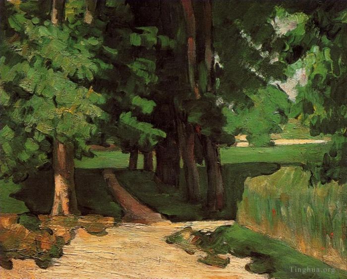Paul Cezanne Ölgemälde - Gasse der Kastanienbäume am Jas de Bouffan