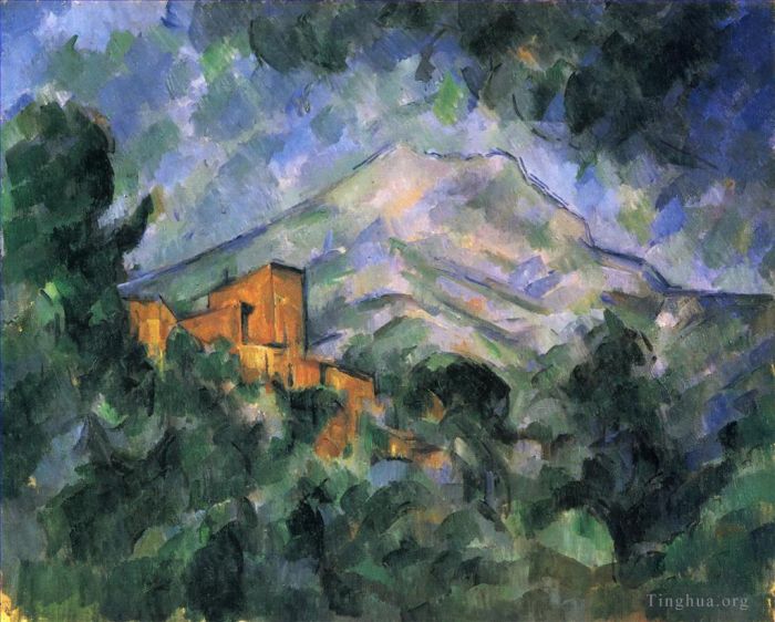 Paul Cezanne Ölgemälde - Montagne Sainte Victoire und das Schwarze Schloss