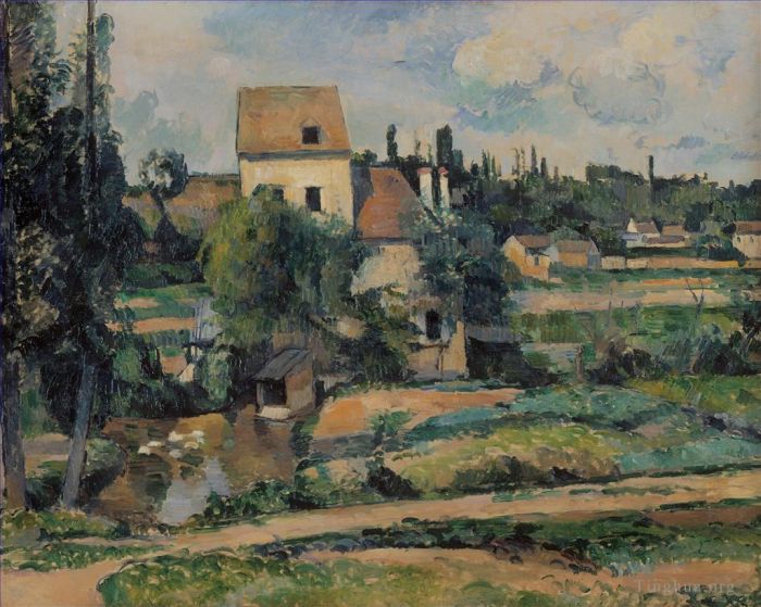 Paul Cezanne Ölgemälde - Moulin de la Couleuvre in Pontoise