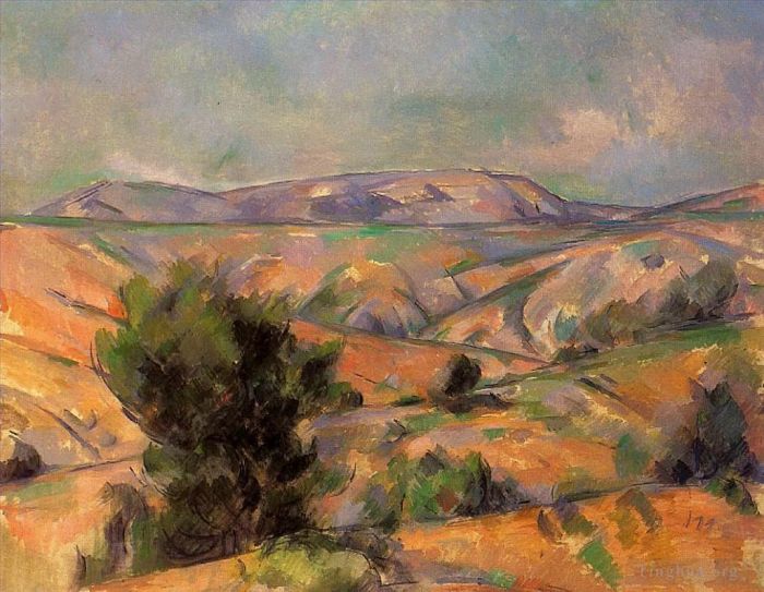 Paul Cezanne Ölgemälde - Mount Sainte Victoire von Gardanne aus gesehen
