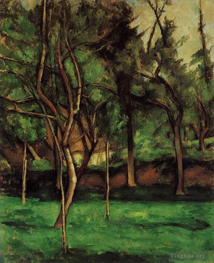 Paul Cezanne Ölgemälde - Obstgarten