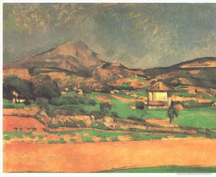 Paul Cezanne Ölgemälde - Ebene am Mont Sainte Victoire
