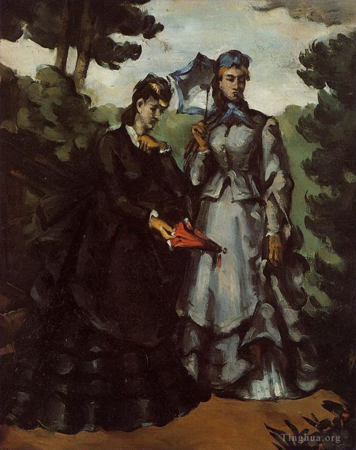 Paul Cezanne Ölgemälde - Promenade