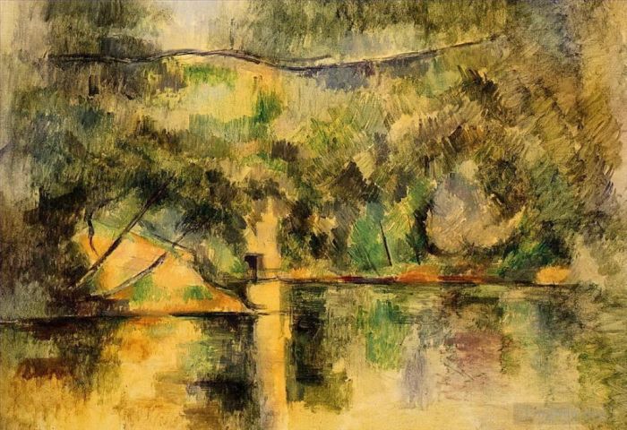 Paul Cezanne Ölgemälde - Spiegelungen im Wasser