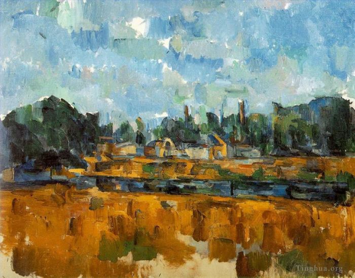 Paul Cezanne Ölgemälde - Flussufer