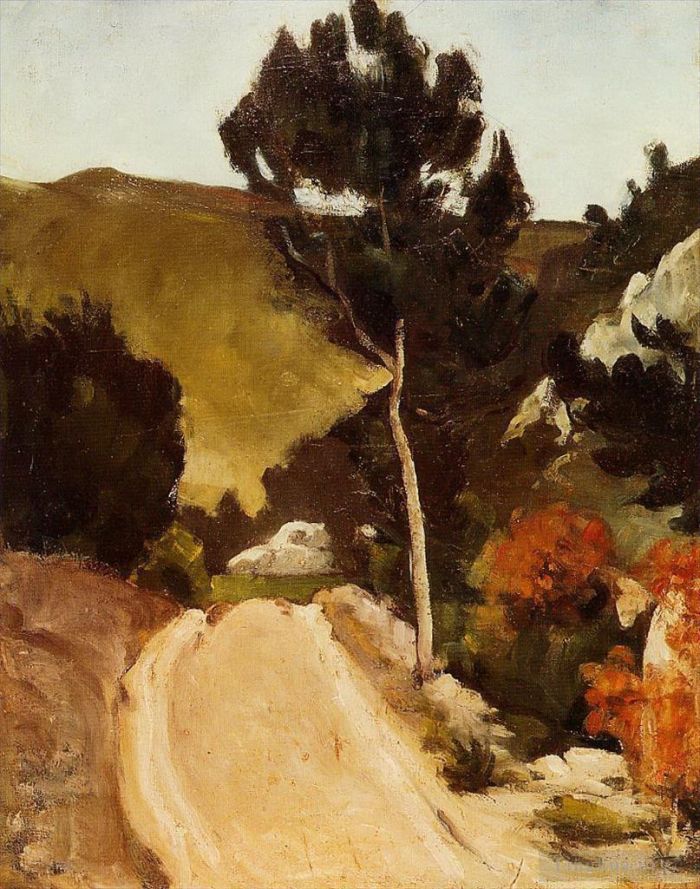 Paul Cezanne Ölgemälde - Straße in der Provence