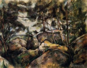 Paul Cezanne Werk - Felsen bei Fountainebleau