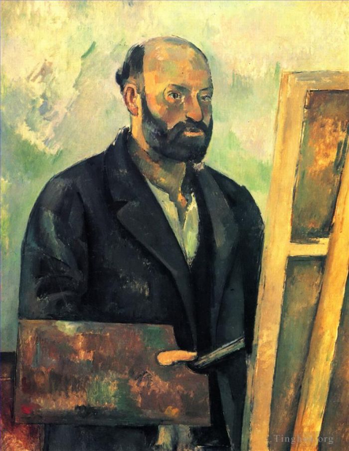 Paul Cezanne Ölgemälde - Selbstporträt mit Palette