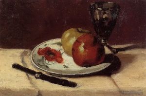 Paul Cezanne Werk - Stillleben Äpfel und ein Glas