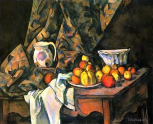 Paul Cezanne Werk - Stillleben mit Blumenhalter