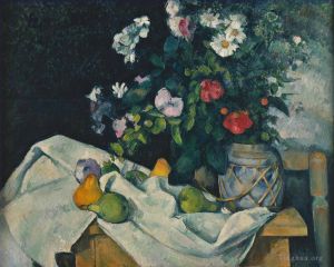 Paul Cezanne Werk - Stillleben mit Blumen und Früchten