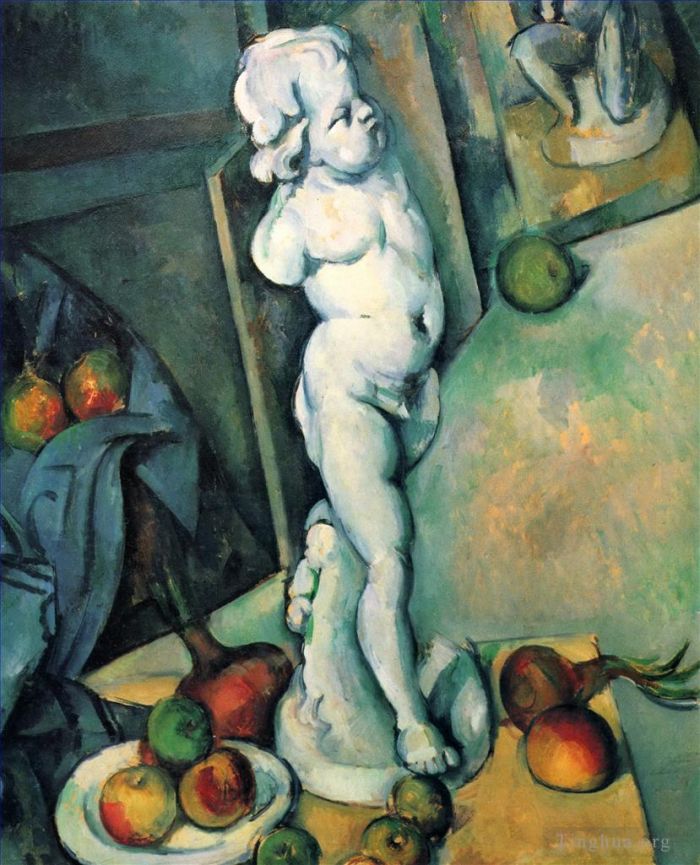 Paul Cezanne Ölgemälde - Stillleben mit Amor aus Gips