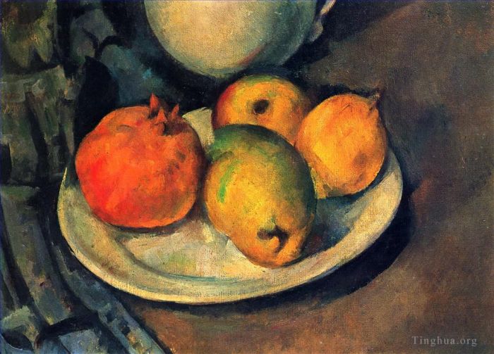 Paul Cezanne Ölgemälde - Stillleben mit Granatapfel und Birnen