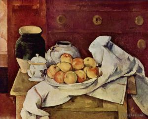 Paul Cezanne Werk - Stillleben mit einer Kommode 1887