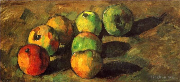 Paul Cezanne Ölgemälde - Stillleben mit sieben Äpfeln
