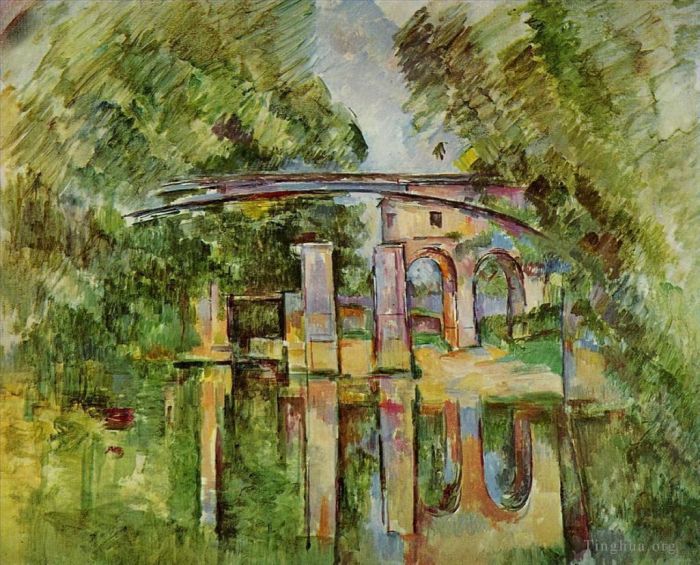 Paul Cezanne Ölgemälde - Das Aquädukt und die Schleuse