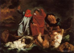 Paul Cezanne Werk - Die Barke von Dante nach Delacroix