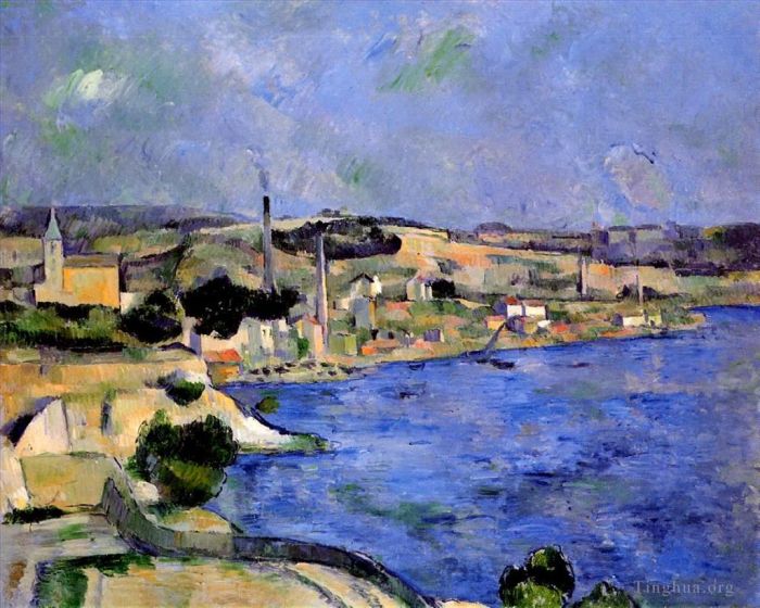 Paul Cezanne Ölgemälde - Die Bucht von l'Estaque und Saint Henri