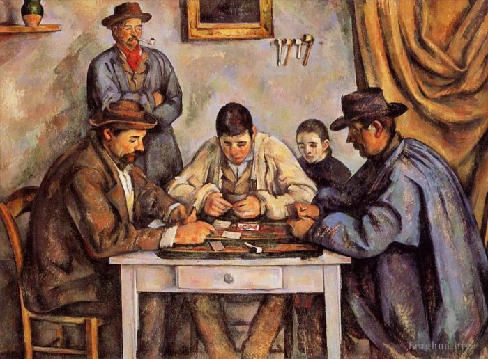 Paul Cezanne Ölgemälde - Die Kartenspieler 1892