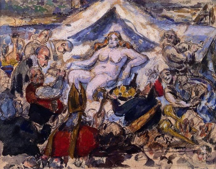 Paul Cezanne Ölgemälde - Die ewige Frau 2