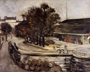 Paul Cezanne Werk - Die Halle aux Vins von der Rue de Jussieu aus gesehen