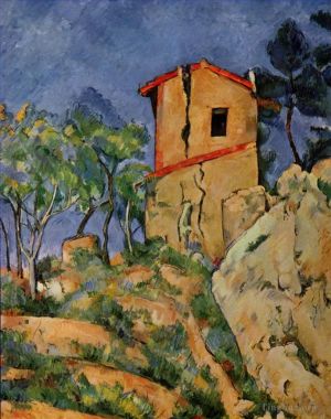Paul Cezanne Werk - Das Haus mit rissigen Wänden