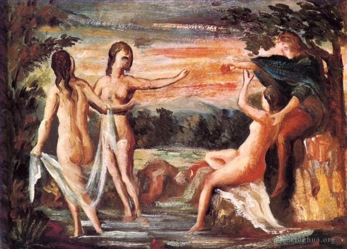 Paul Cezanne Ölgemälde - Das Urteil von Paris