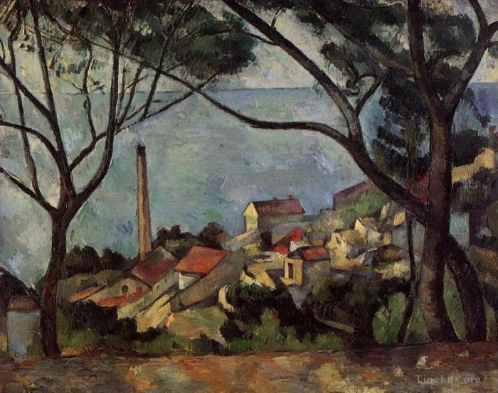 Paul Cezanne Ölgemälde - Das Meer bei l Estaque
