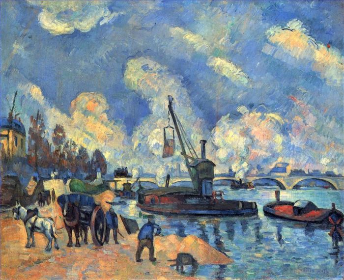 Paul Cezanne Ölgemälde - Die Seine bei Bercy