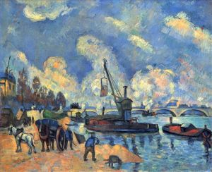 Paul Cezanne Werk - Die Seine bei Bercy