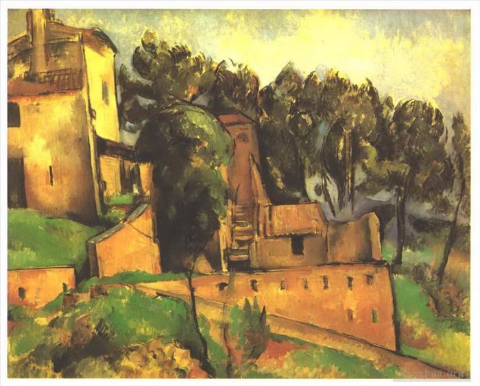 Paul Cezanne Ölgemälde - Der Bauernhof von Bellevue