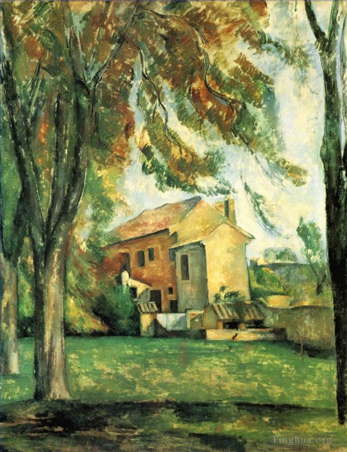 Paul Cezanne Ölgemälde - Der Teich des Jas de Bouffan