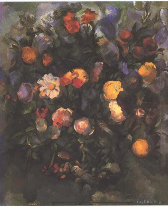 Paul Cezanne Ölgemälde - Vase mit Blumen